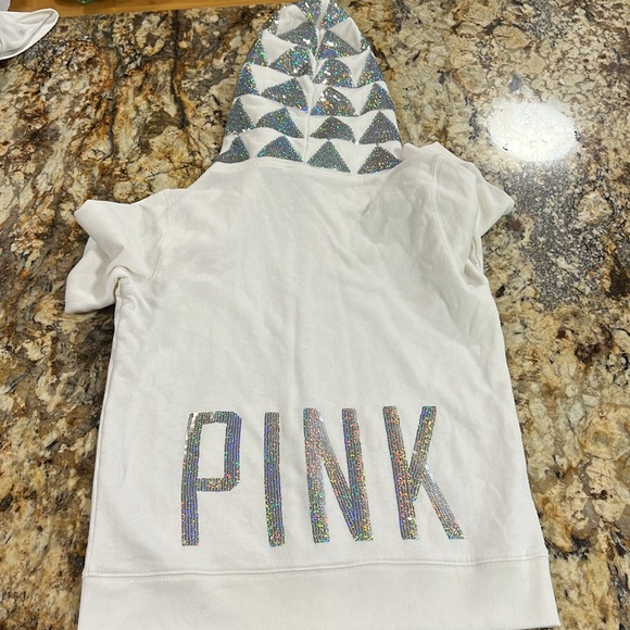 Pink Victoria Secret Jacket / zip-up Hoody size small - Picture 5 of 8